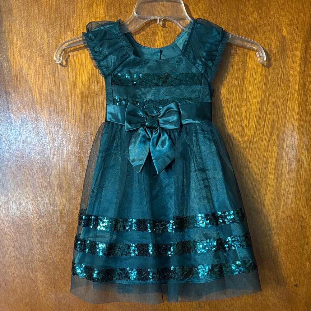 🆕 Girls Green Jona Michelle Sequin Dress - NWT